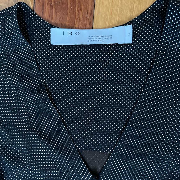 Iro Black and Silver Metallic Blouse - Picture 6 of 6